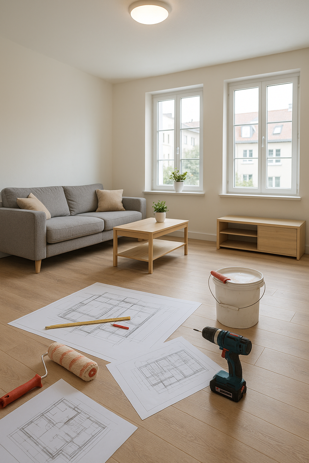 Wohnungsrenovierung in München – frisch renovierte Wohnung nach der Renovierung