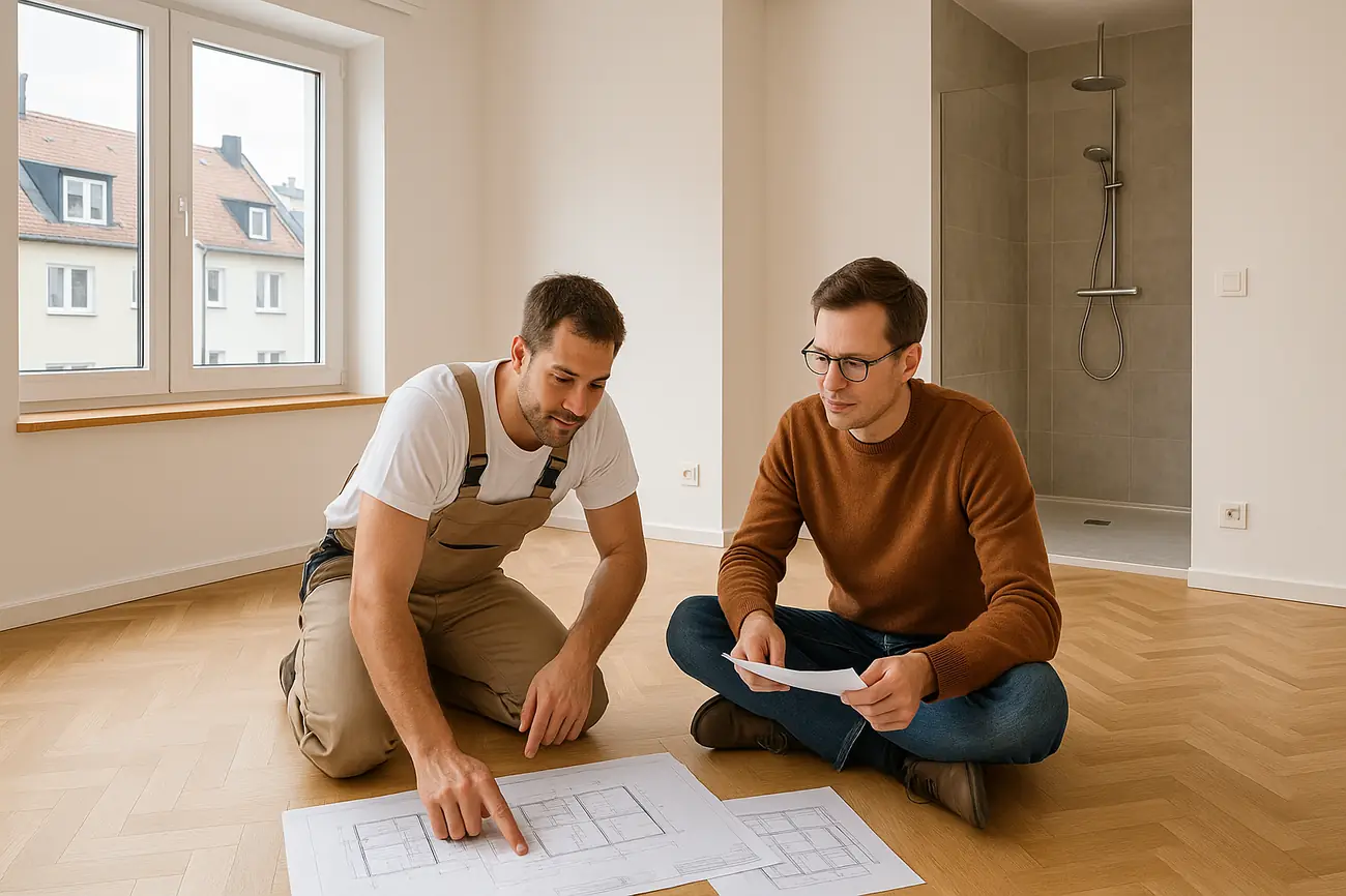 Innenausbau im Reihenhaus in München: clevere Grundrisse und bessere Raumaufteilung