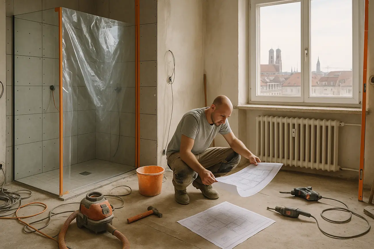 60 m² Wohnungsrenovierung in München planen – und trotzdem weiter darin wohnen