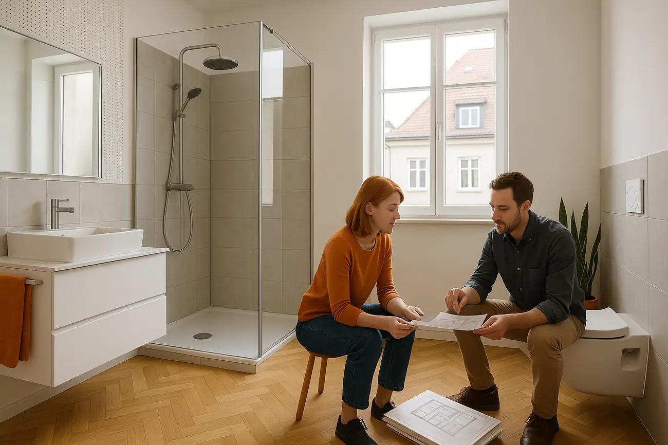Badsanierung 6–8 m² in München: typische Kosten und was sich wirklich lohnt