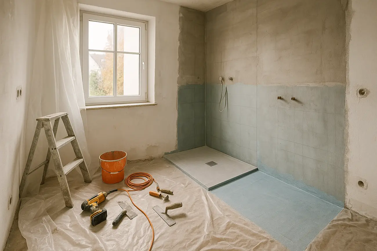 Was kostet der Austausch einer alten Wanne zur Walk-in-Dusche in München?