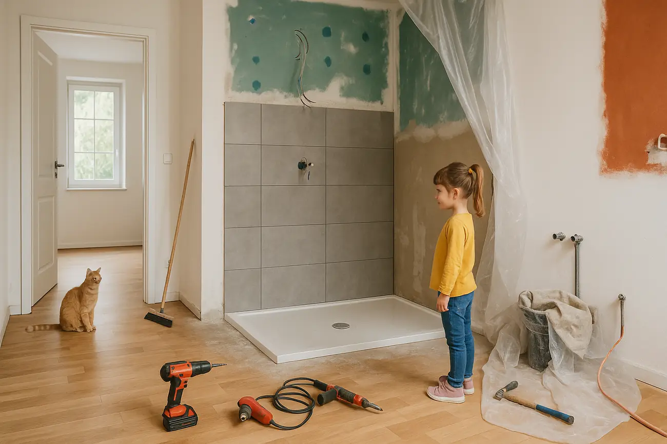 Renovierung mit kleinen Kindern und Haustieren in München sicher planen