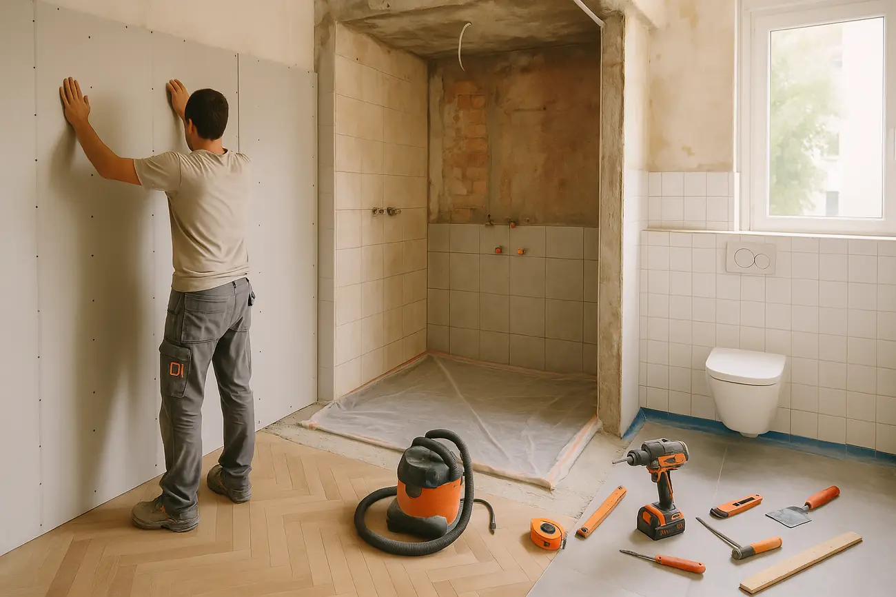 Zwei Badezimmer im selben Haus sanieren: Kosten und Einsparpotenziale