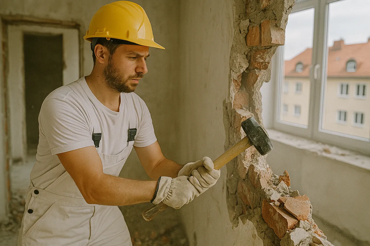 Rückbau und Abbrucharbeiten im Innenbereich einer Wohnung